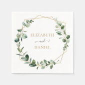 Eukalyptus Personalisiert Serviette (Vorderseite)