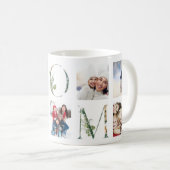 Eukalyptus Pflanze Beste MAMA je Floral Multi Foto Kaffeetasse (VorderseiteRechts)