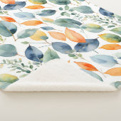 Eukalyptus-Pflanze Grüner Orange 350 Aquarell Sherpadecke (3/4)