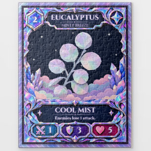 Eukalyptus-Pflanze, Regenbogen-Folie-Kunst Puzzle