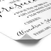 Eukalyptus Pimp Ihr Prosecco-Brautparty-Zeichen Poster (Ecke)