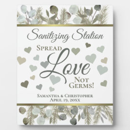Eukalyptus & Pine Sanitization Station Hochzeit Fotoplatte