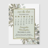 Eukalyptus Pine Save the Date Kalender Magnet (Vorderseite)
