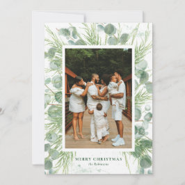 Eukalyptus & Pine Weihnachtskarte Feiertagskarte