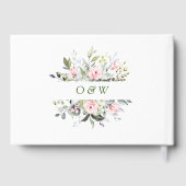 Eukalyptus Pink Blush Rose FOTO Hochzeit Gästebuch (Rückseite)