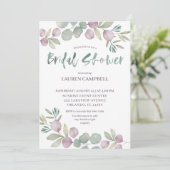 Eukalyptus pink-farbig einladung (Stehend Vorderseite)