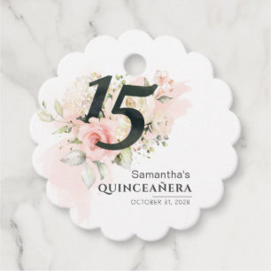 Eukalyptus Pink Pinceanera 15. Geburtstag Geschenkanhänger