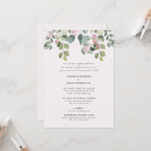 Eukalyptus & Pink Rose Zwei Veranstaltungsorte Bei Einladung