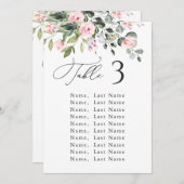 Eukalyptus Pink Roses Hochzeitskarte Einladung (Vorne/Hinten)