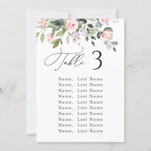 Eukalyptus Pink Roses Hochzeitskarte Einladung