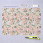 Eukalyptus Pink White Floral Boho Bridal Geburtsta Seidenpapier (Handwerk)