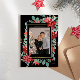 Eukalyptus Poisenttia Foto Holiday Card Feiertagskarte