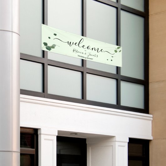 Eukalyptus-Polterabend Banner (Äußeres Gebäude)