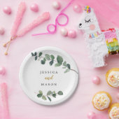 Eukalyptus-Polterabend-Papierplatte Pappteller (Party)