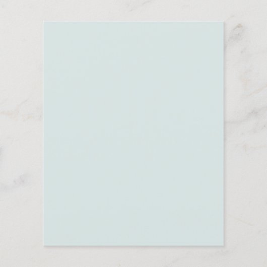 Eukalyptus Powder Blue Gold Save the Date (Rückseite)