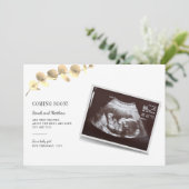 Eukalyptus Pregnancy Announcement Baby Reveal (Stehend Vorderseite)