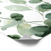 Eukalyptus Probe Abendessen Begrüßungszeichen Poster (Ecke)