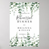 Eukalyptus Probe Abendessen Begrüßungszeichen Poster (Vorne)