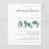 Eukalyptus Probe Abendessen Einladung (Vorderseite)