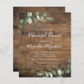 Eukalyptus Probe Abendessen Einladung (Vorne/Hinten)