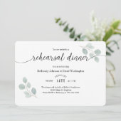 Eukalyptus-Probe-Abendessen Einladung (Stehend Vorderseite)