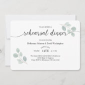 Eukalyptus-Probe-Abendessen Einladung (Vorderseite)