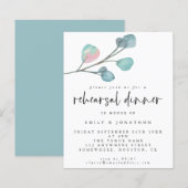 Eukalyptus Probe Abendessen Einladung (Vorne/Hinten)