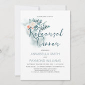 Eukalyptus | Probe "Aquarell" Abendessen Einladung (Vorderseite)