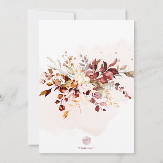 Eukalyptus-Probe-Dinner Einladung (Rückseite)