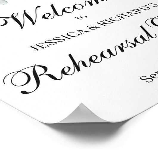 Eukalyptus Probe Dinner Willkommenspatch Poster (Ecke)