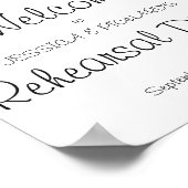 Eukalyptus Probe Dinner Willkommenspatch Poster (Ecke)