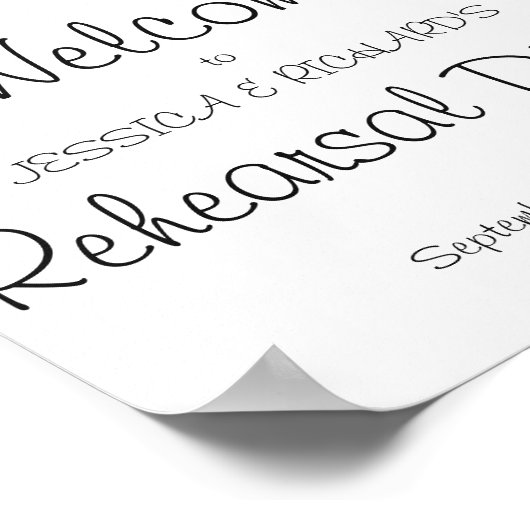 Eukalyptus Probe Dinner Willkommenspatch Poster (Ecke)