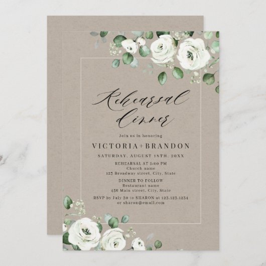 Eukalyptus-Probe Einladung (Vorne/Hinten)