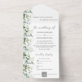 Eukalyptus QR-Code All In One Einladung (Innen Boden)