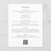 Eukalyptus QR Code Alles in einer Einladung zur Ho (Rückseite)