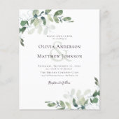 Eukalyptus QR Code Alles in einer Einladung zur Ho (Vorderseite)