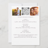 Eukalyptus QR Code Foto Hochzeitsreise Einladung (Rückseite)