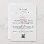 Eukalyptus QR-Code für Luxus Einladung (Rückseite)