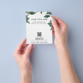 Eukalyptus QR-Code für Unternehmen Flyer (Gruppe)