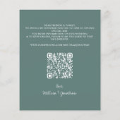 Eukalyptus QR Code Hochzeitsempfehlung (Rückseite)