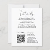 Eukalyptus QR Code Hochzeitsempfehlung (Rückseite)