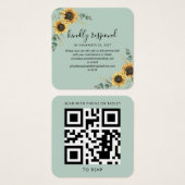 Eukalyptus QR Code Hochzeitswebsite UAWG (Vorne & Hinten)
