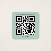 Eukalyptus QR Code Hochzeitswebsite UAWG (Rückseite)