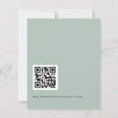 Eukalyptus QR-Code-Skript-Hochzeit RSVP (Rückseite)