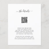 Eukalyptus QR Code UAWG Wedding Einladung (Rückseite)