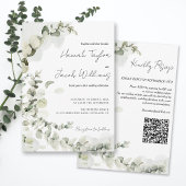 Eukalyptus QR Code Wedding Einladung
