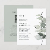 Eukalyptus QR Monogram Wedite (Vorne/Hinten)