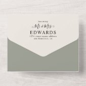 Eukalyptus QR UAWG Spring Wedding All In One Einladung (Rückseite)