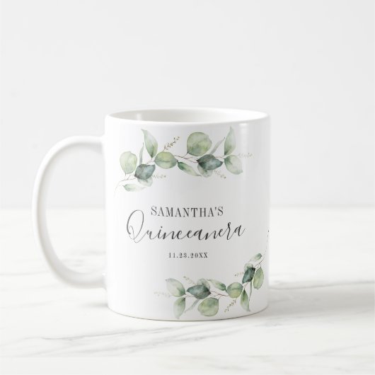 Eukalyptus Quinceanera Kaffeetasse (Links)