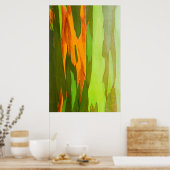 Eukalyptus-Rainbow-Rinde, Hawaii Poster (Küche)